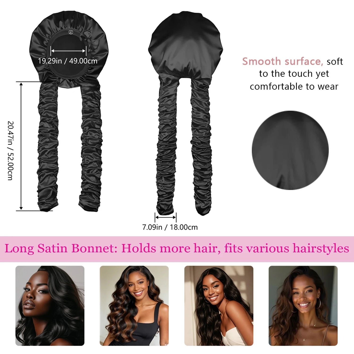 Satin Heatless Curling Bonnet