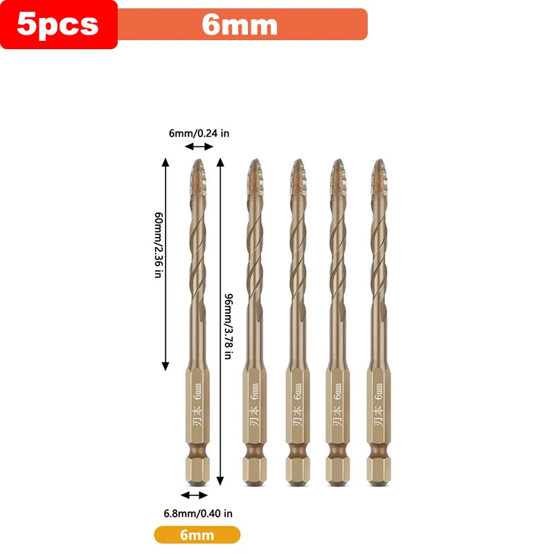 Titanium Steel Cross Drill Bit