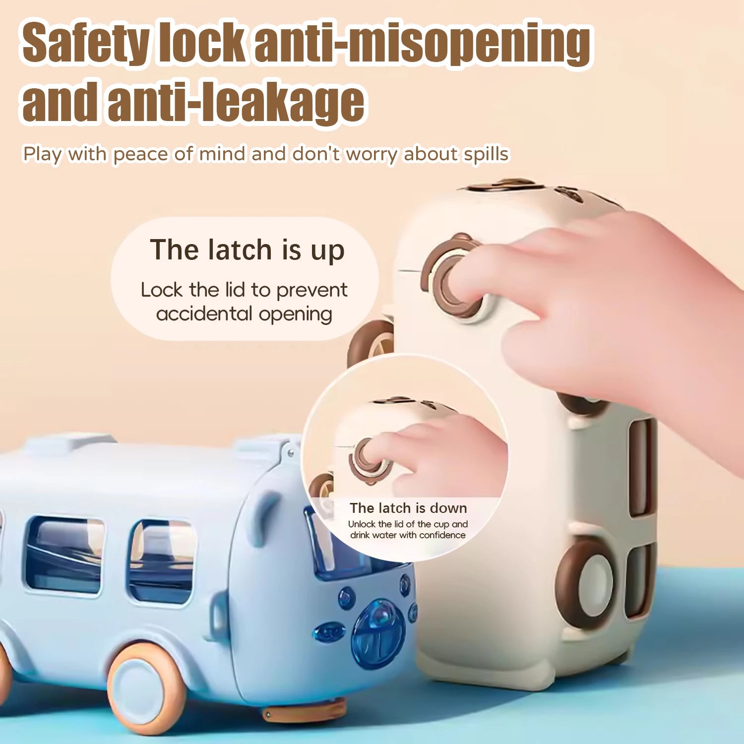 Portable Bus Shape Water Bottle