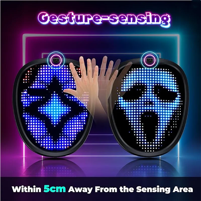 Smart Bluetooth LED Face Mask