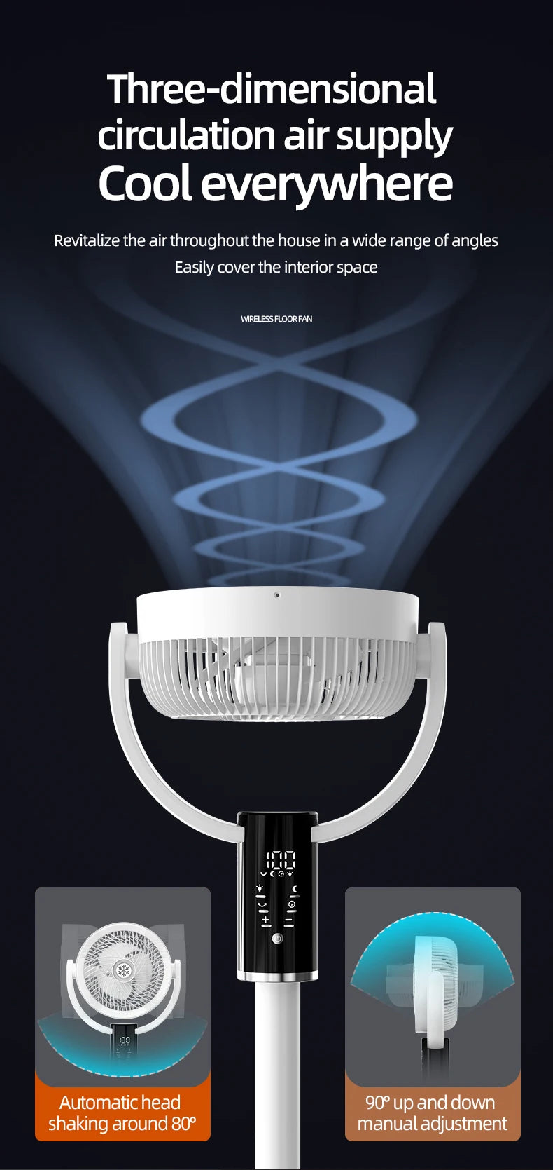Rotating Telescopic Fan