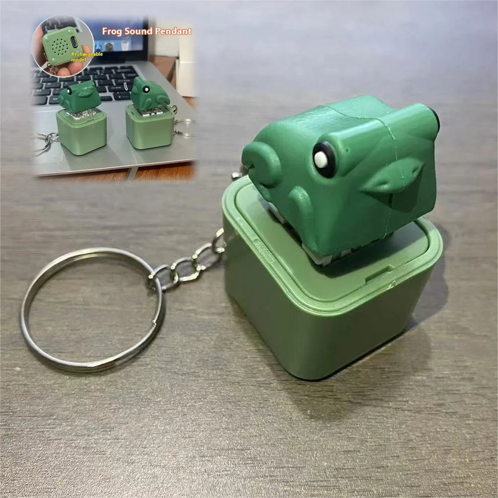 Duck / Frog Keyboard Style Fidget Keychain