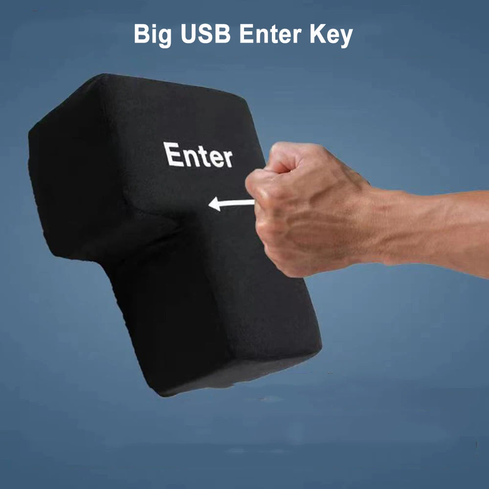 Soft Anti-Stress Enter Key Pillow