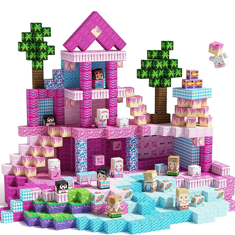 Mine World Magnetic Building Blocks