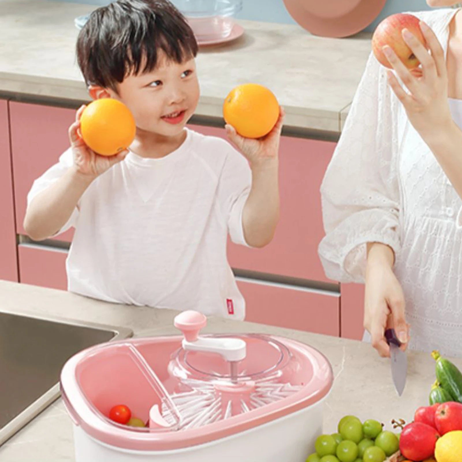Easy Spin Veggie & Fruit Washer Basket