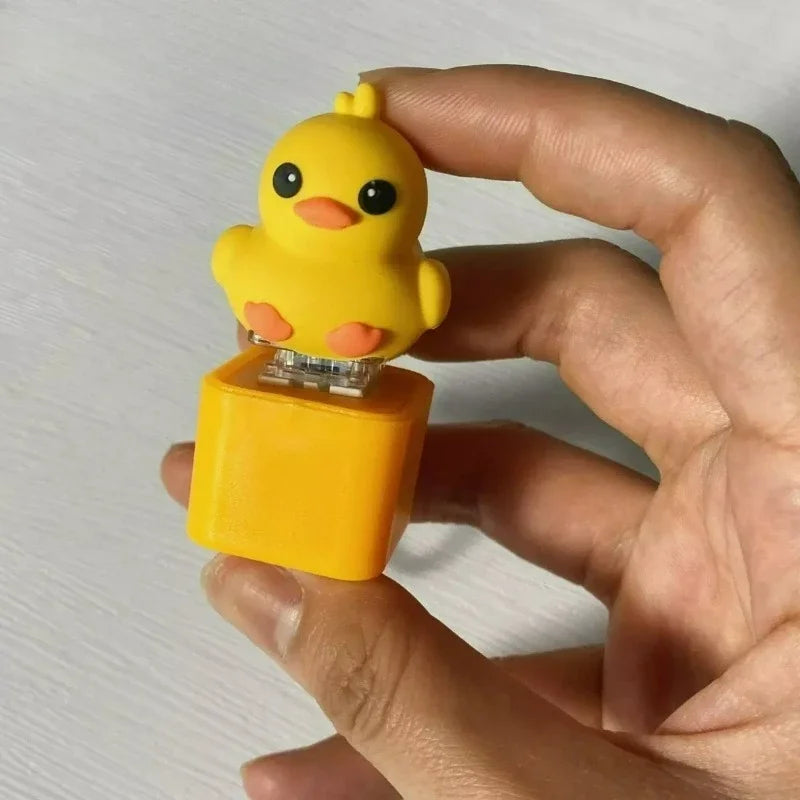Duck / Frog Keyboard Style Fidget Keychain