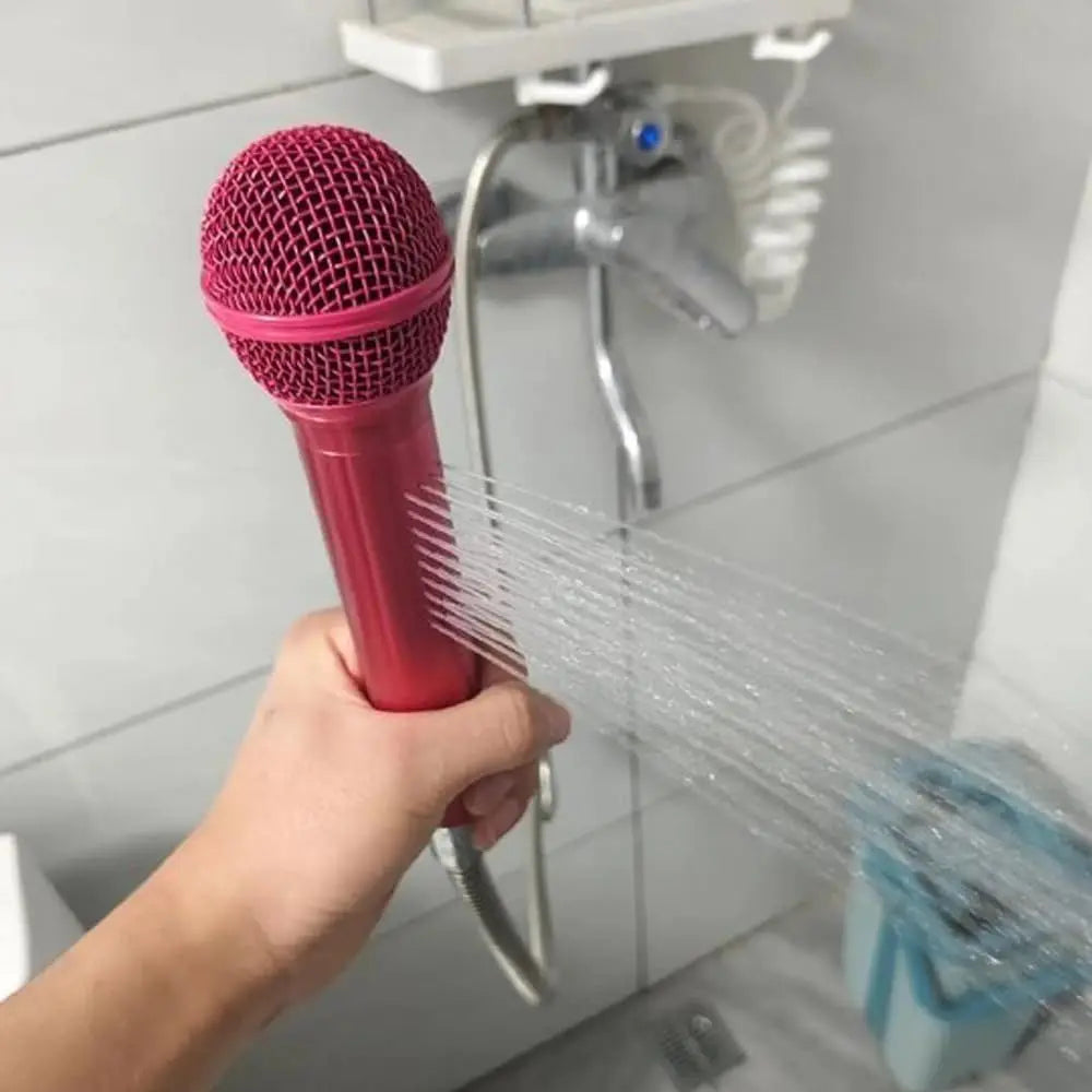 High-Pressure Microphone-Shaped Shower Head