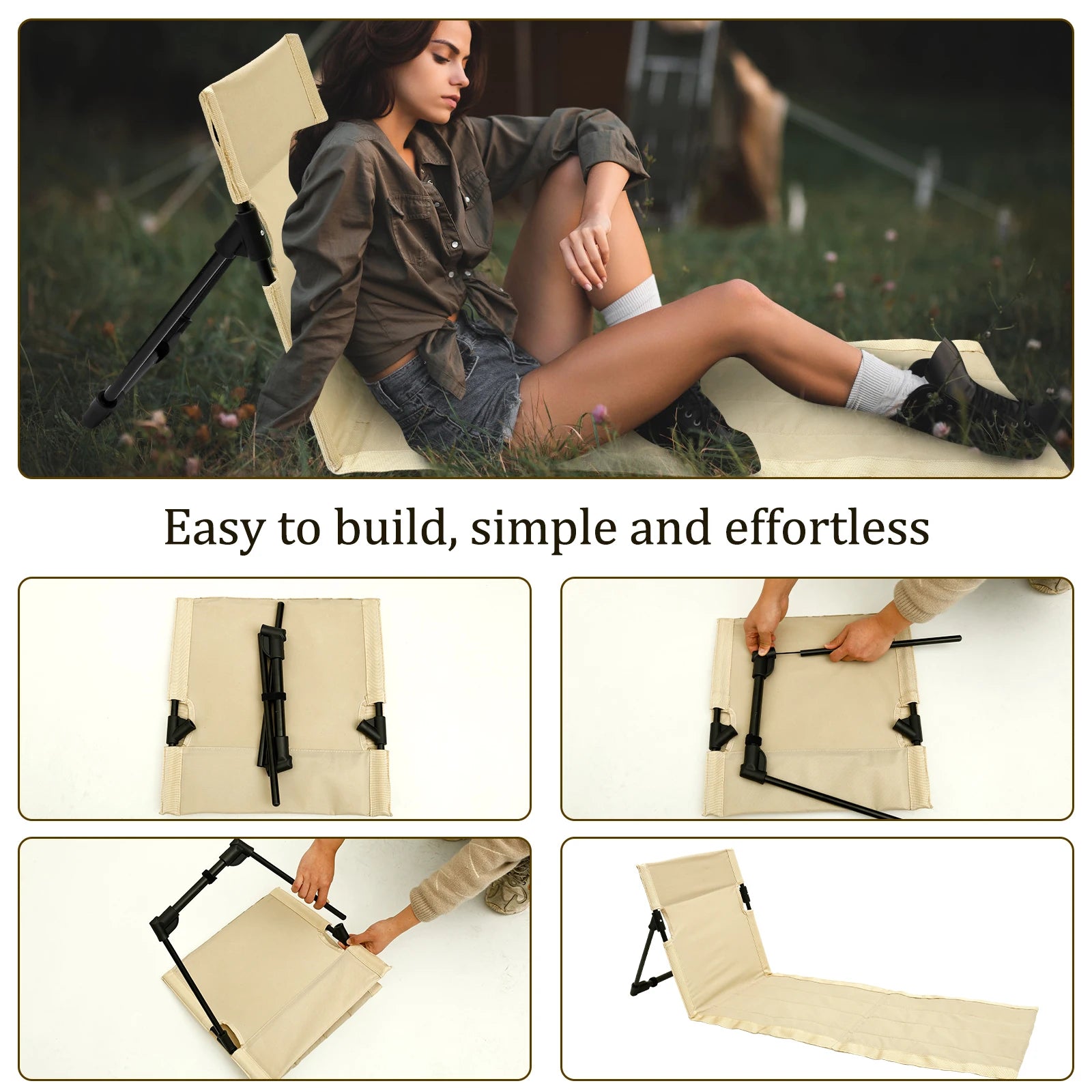 Camping Lazy Backrest Cushion