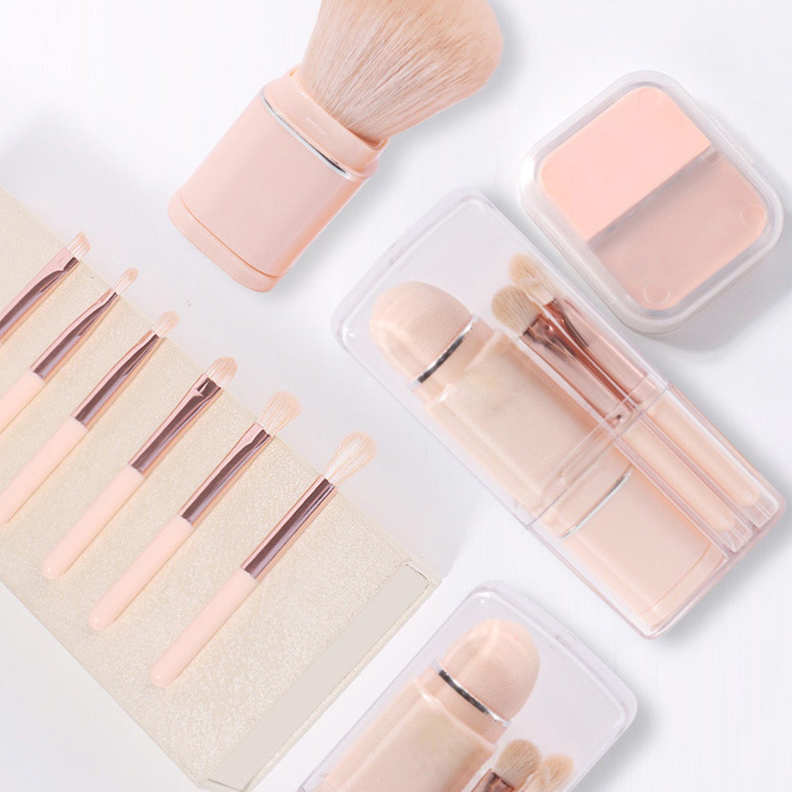 8Pcs Portable Makeup Brushes Set