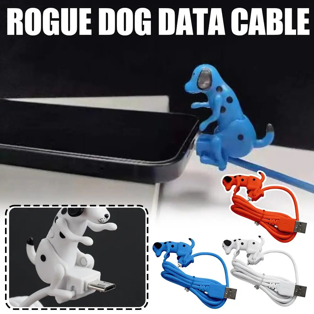 Cute Dog-Shaped Type C Data Cable