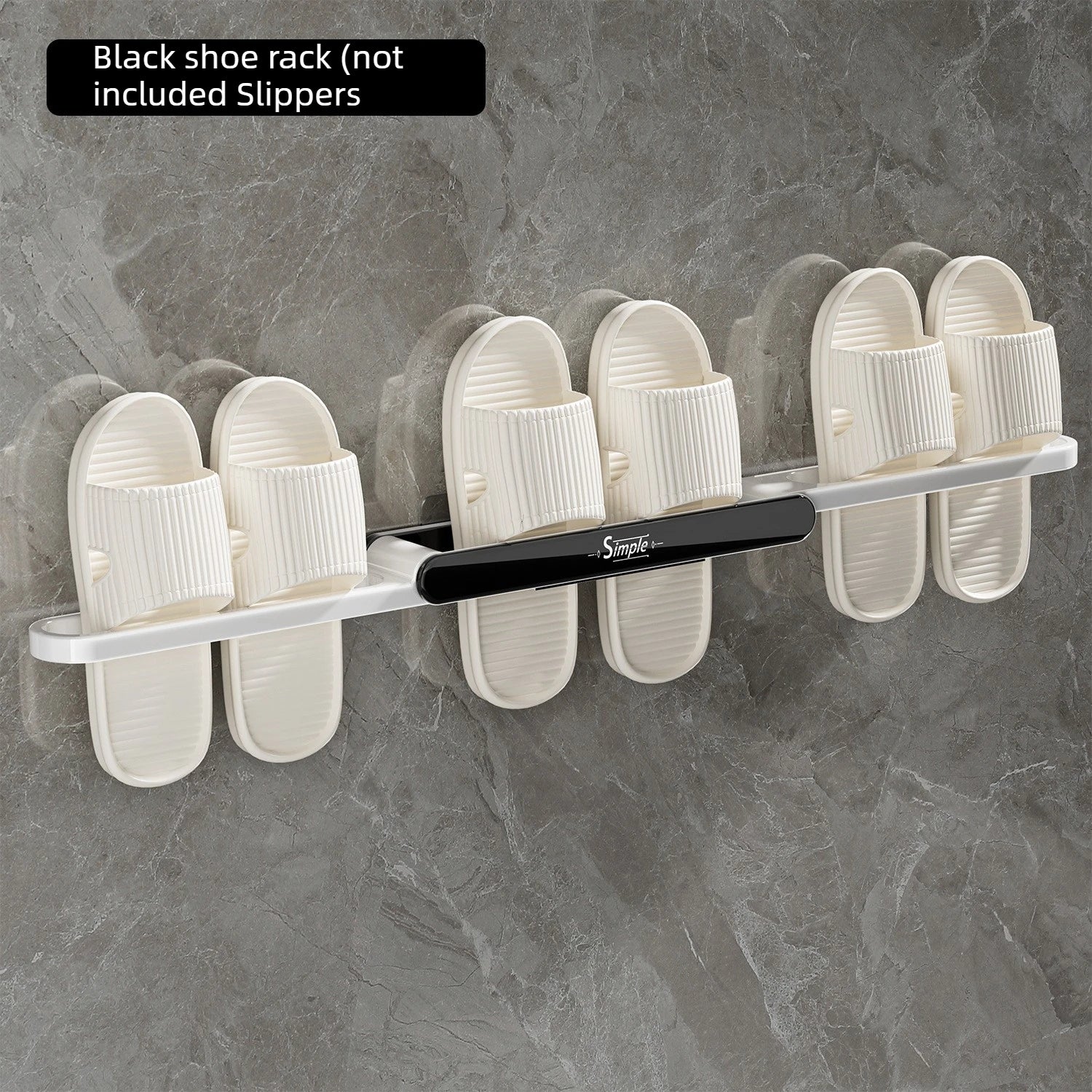 3 in 1 Wall Mounted Slipper Rack
