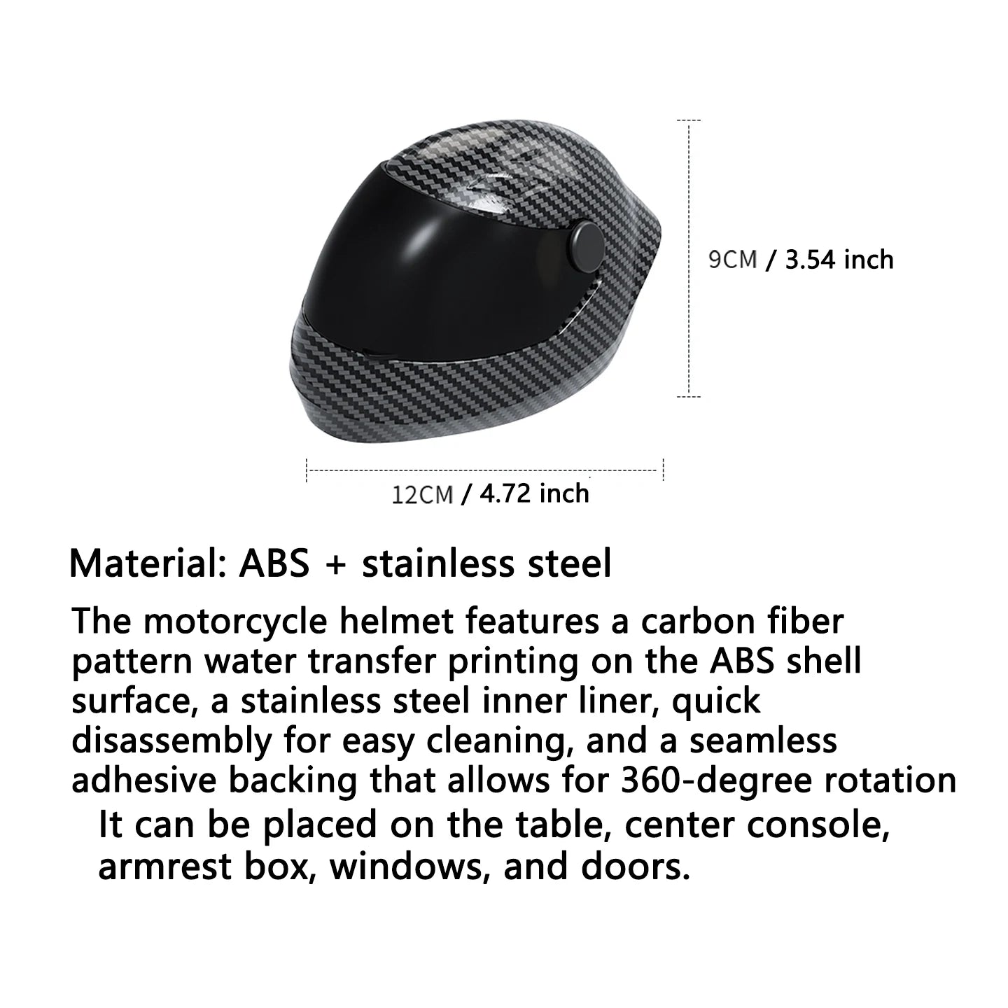 Motorcycle Helmet Shaped Car Ashtray