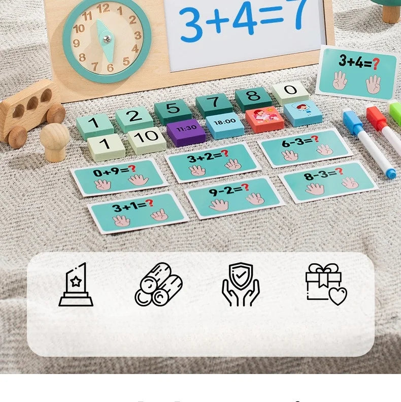 Montessori Time & Math Learning Aid