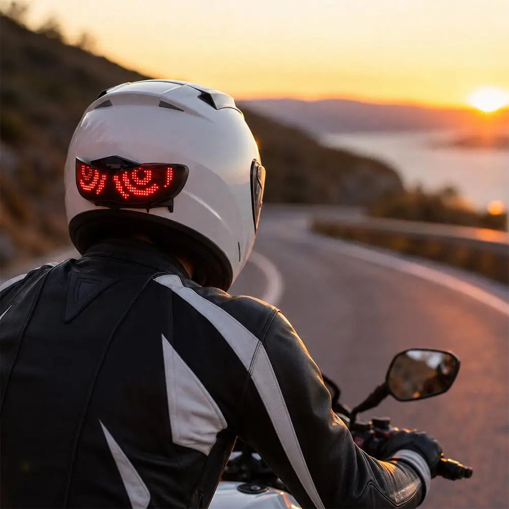 Motorcycle LED Helmet Display