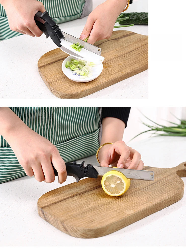 2 in 1 Scissors with Cutting Board