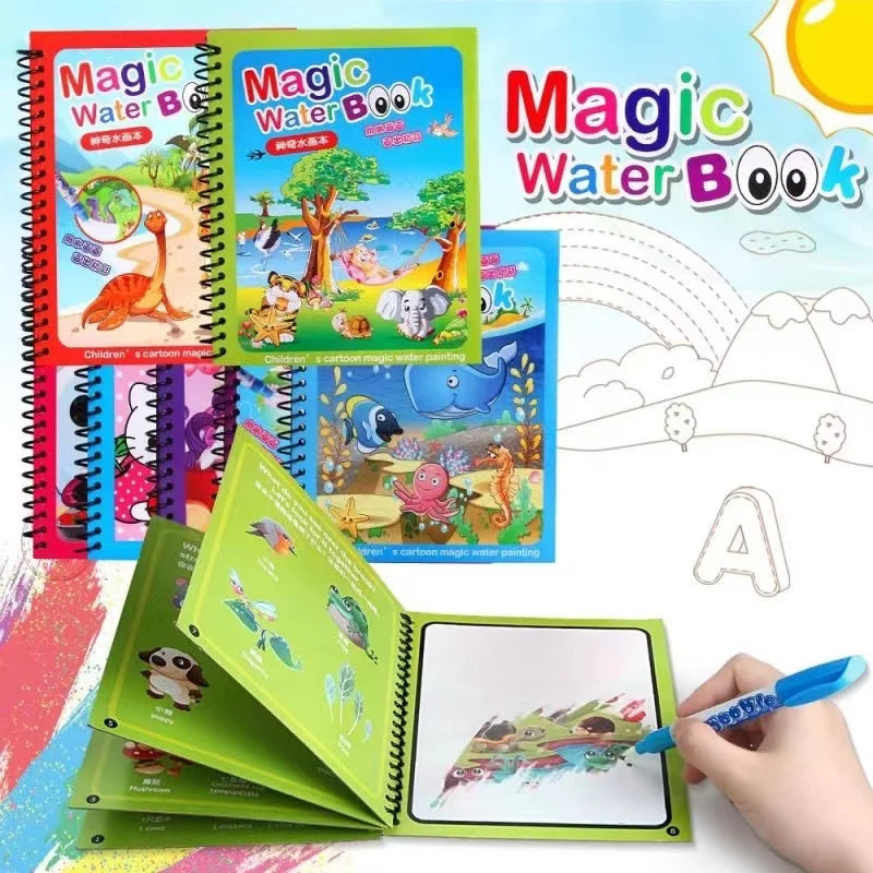 Kids Reusable Water coloring Book