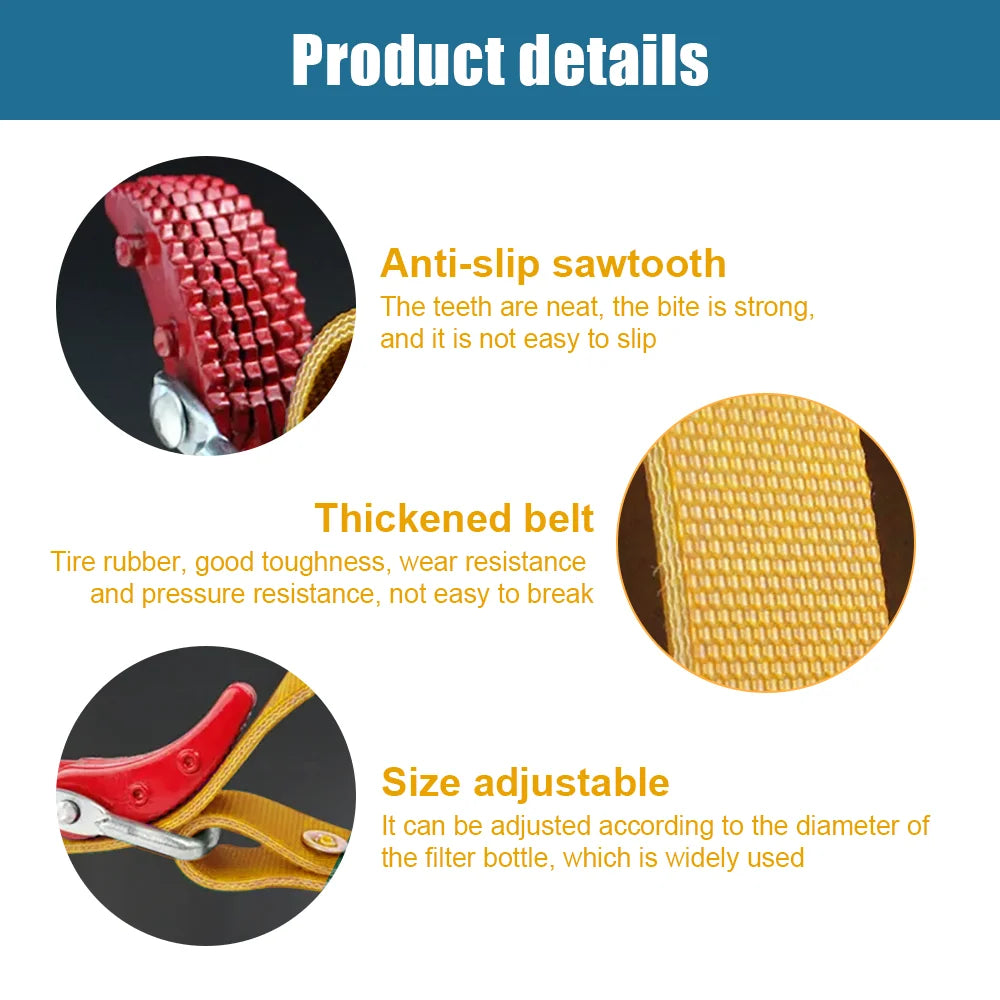 Adjustable Strap Belt Wrench