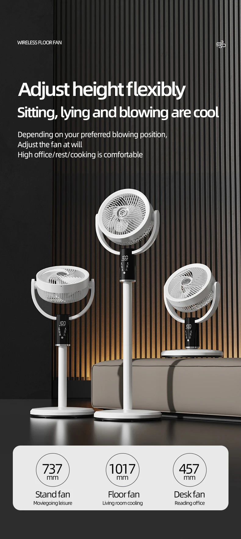 Rotating Telescopic Fan