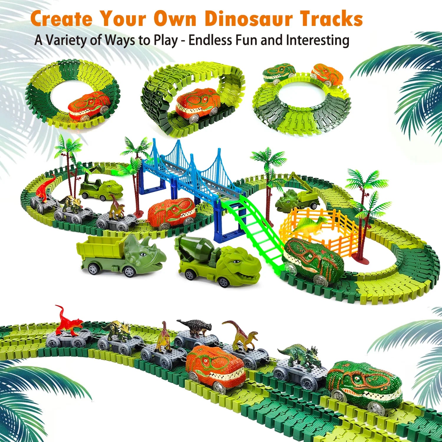 Electric Magic Climbing Dinosaur Track Toy
