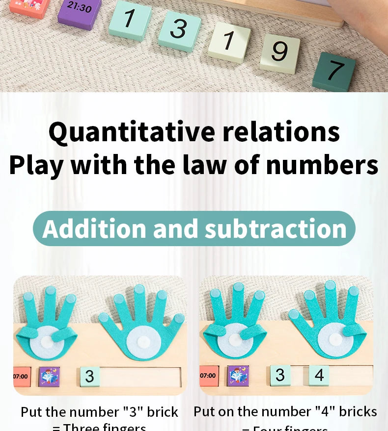 Montessori Time & Math Learning Aid