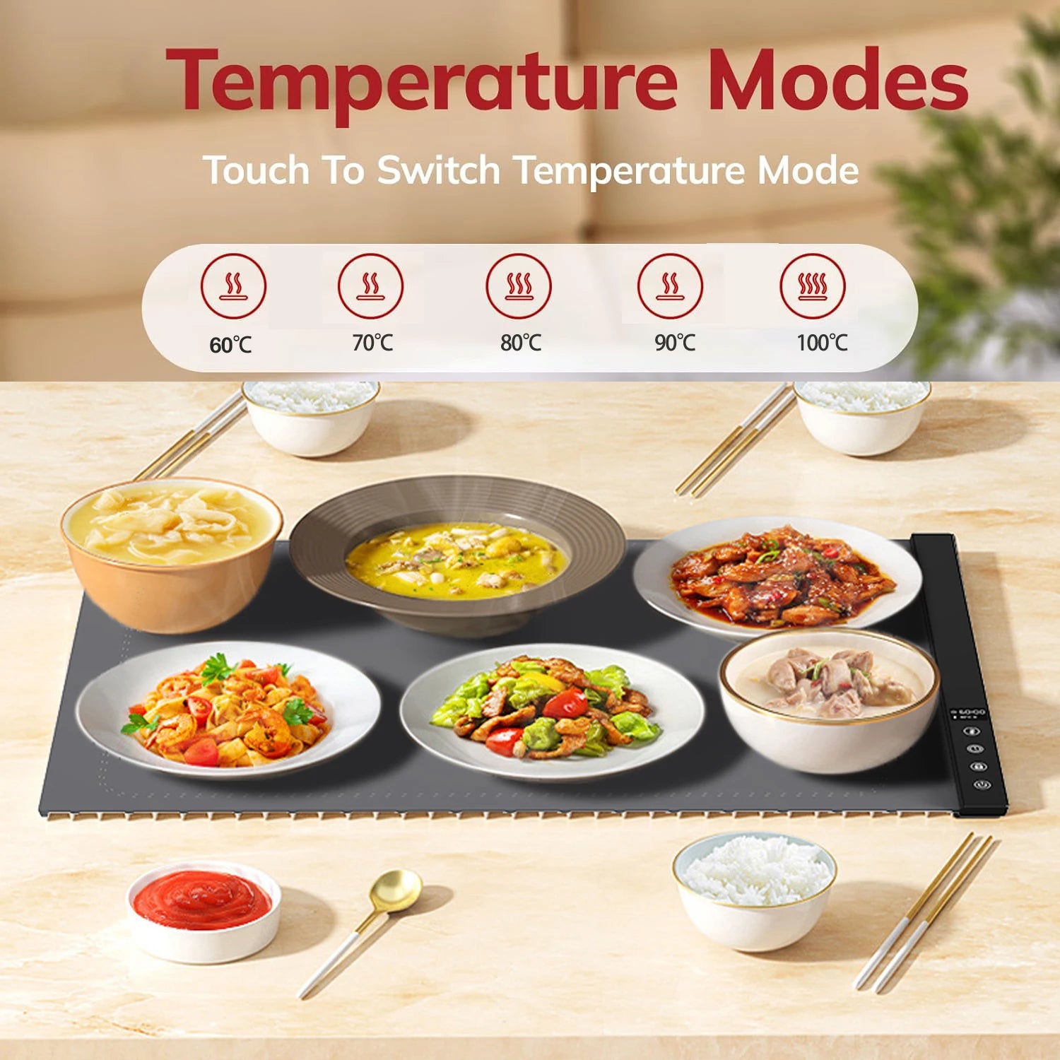 Foldable Silicone Heating Tray
