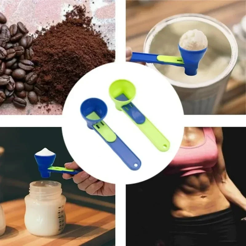 Portable Funnel Sliding Spoon