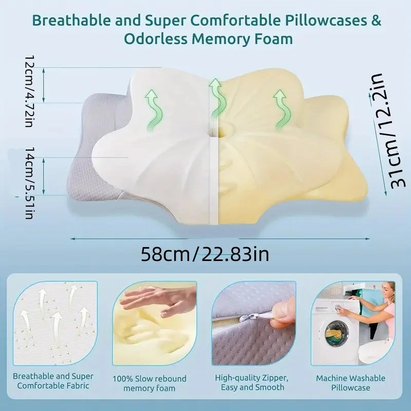 Ergonomic Memory Foam Pillow