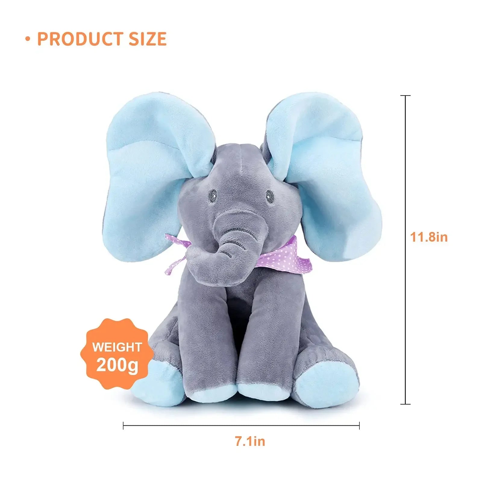 Hide and Seek Elephant Plush Toy