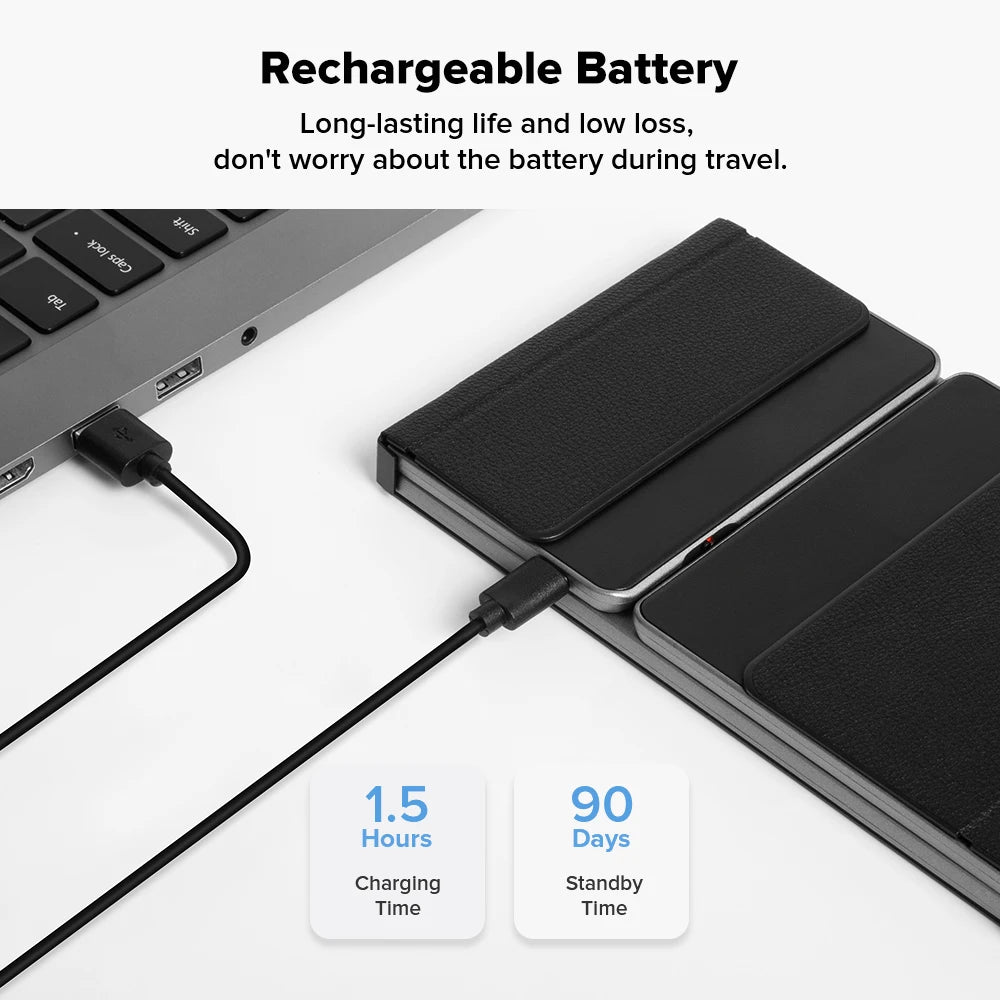 2 in 1 Touchpad Bluetooth Foldable Keyboard