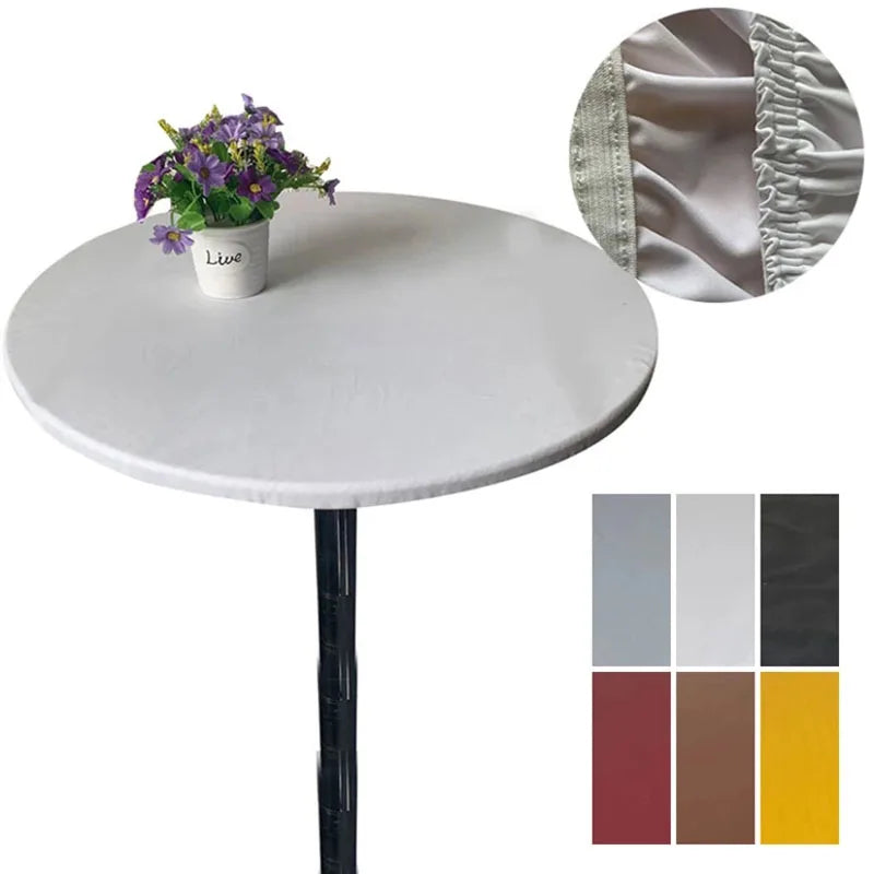 Elastic Waterproof Round Table Cover