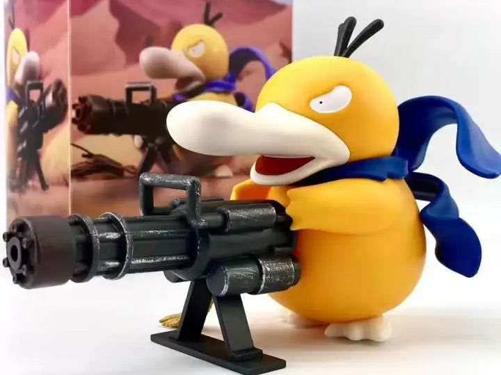 Psyduck Gatling Gun Figure Toy