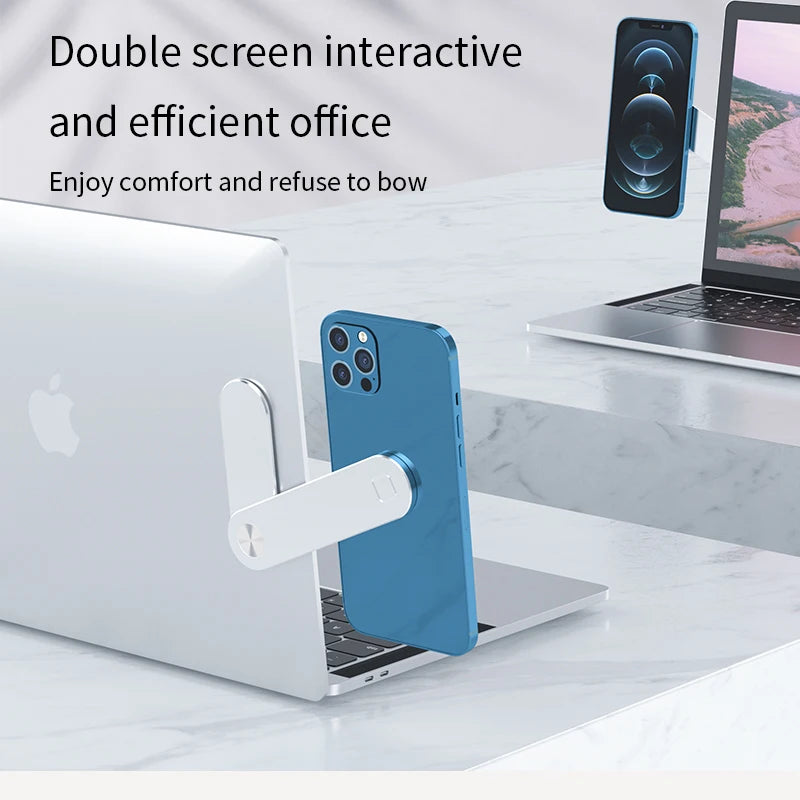 Magnetic Laptop Phone Holder
