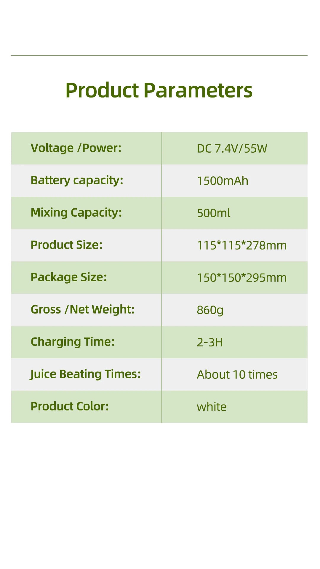 Rechargeable Portable Juicer