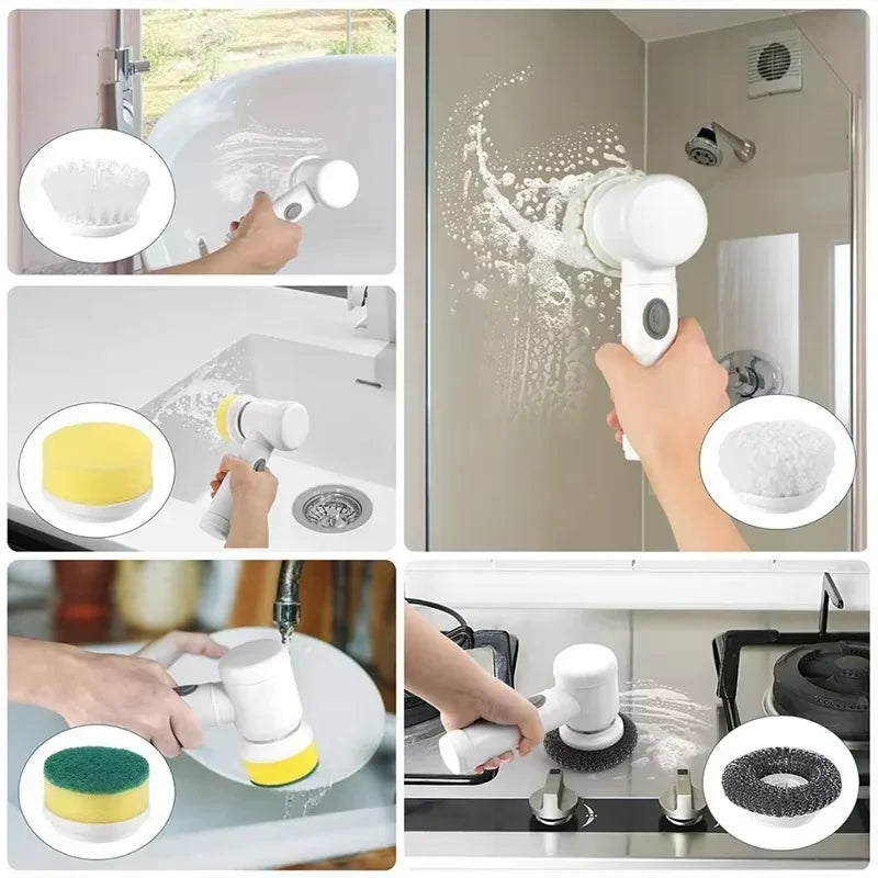 Multi-functional Wireless Electric Scrubber