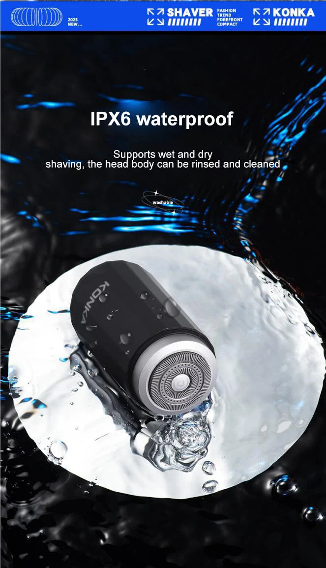 Rechargeable Mini Waterproof Electric Razor