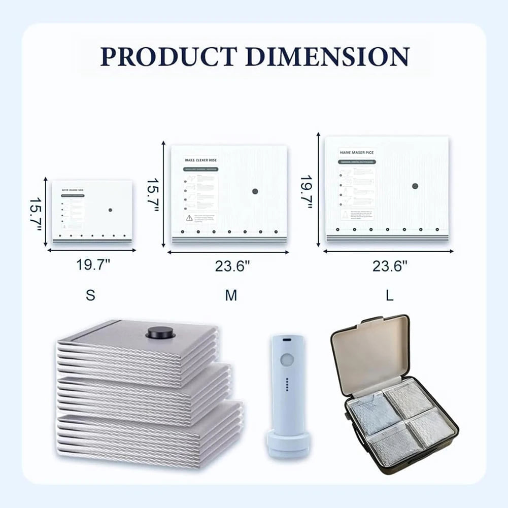 Multi-Storage Portable Vacuum Compression Bags