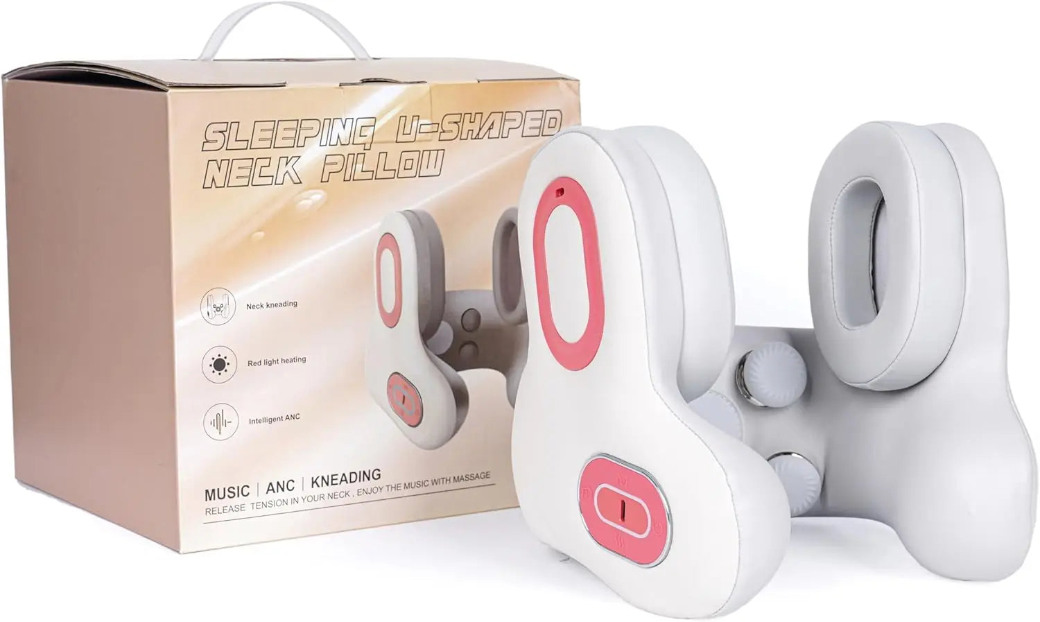 3 in 1 Headset with Neck Massager Pillow