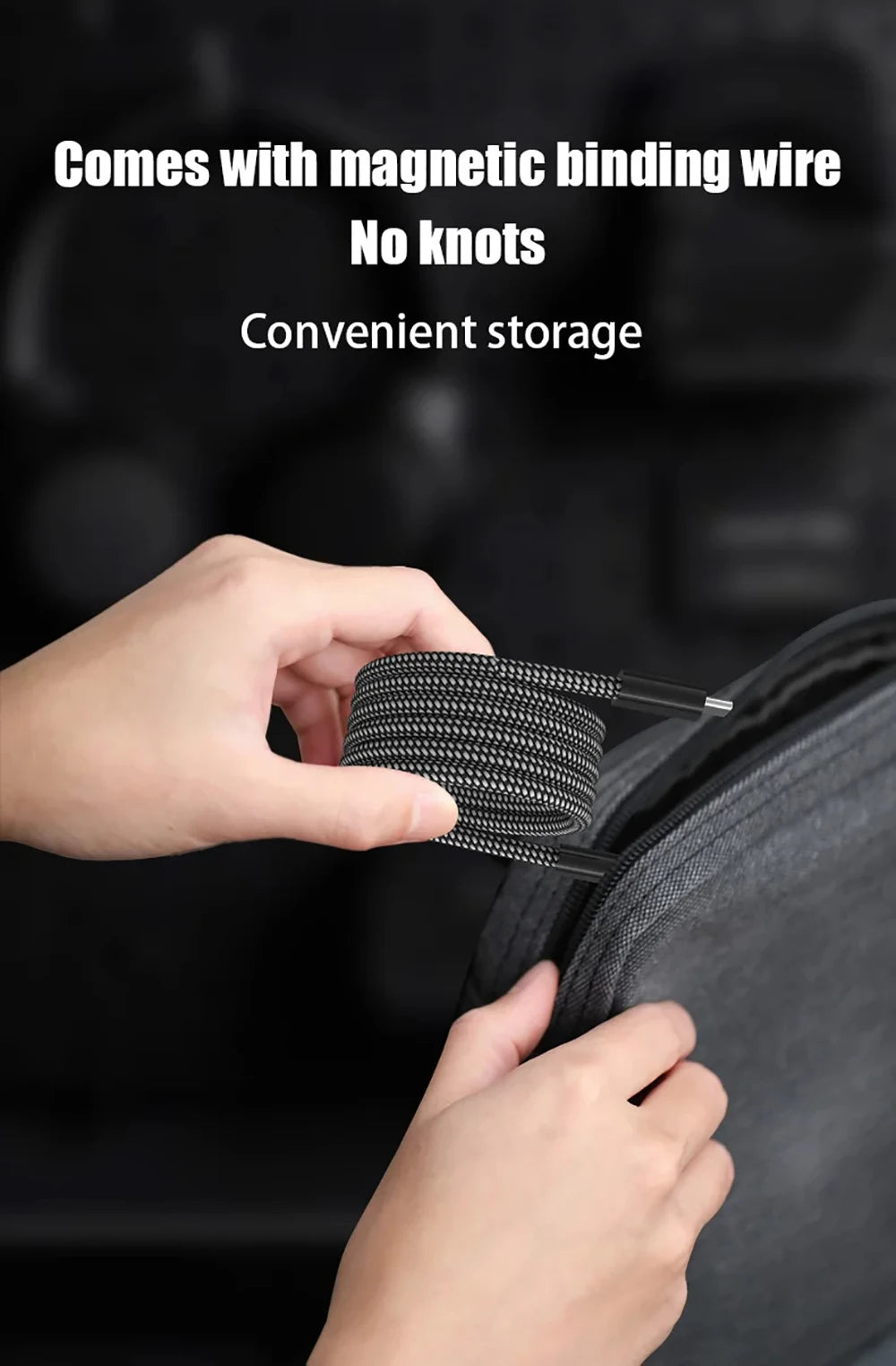 Magnetic Retractable Fast Charging Data Cable