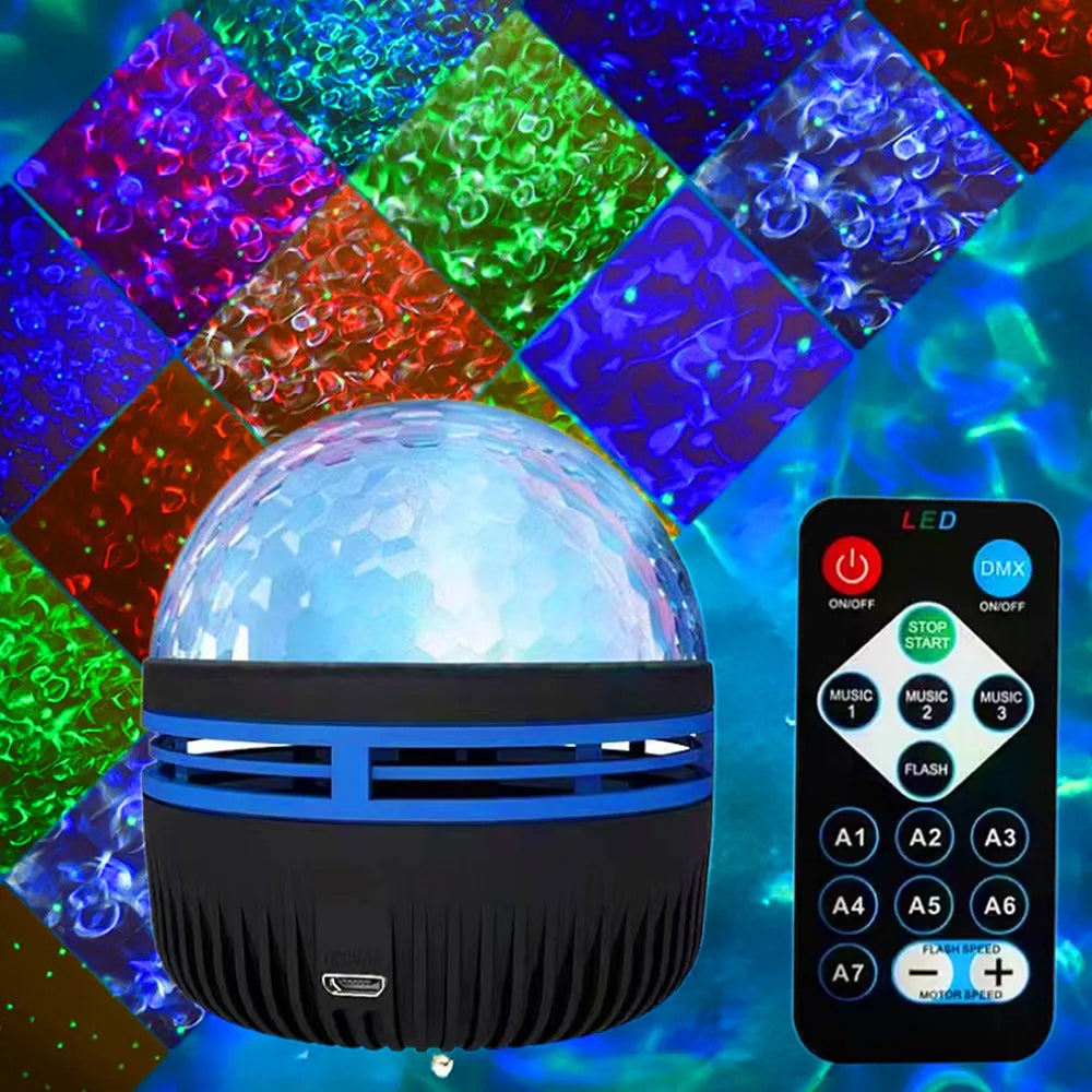 360° Rotating USB Galaxy Projector