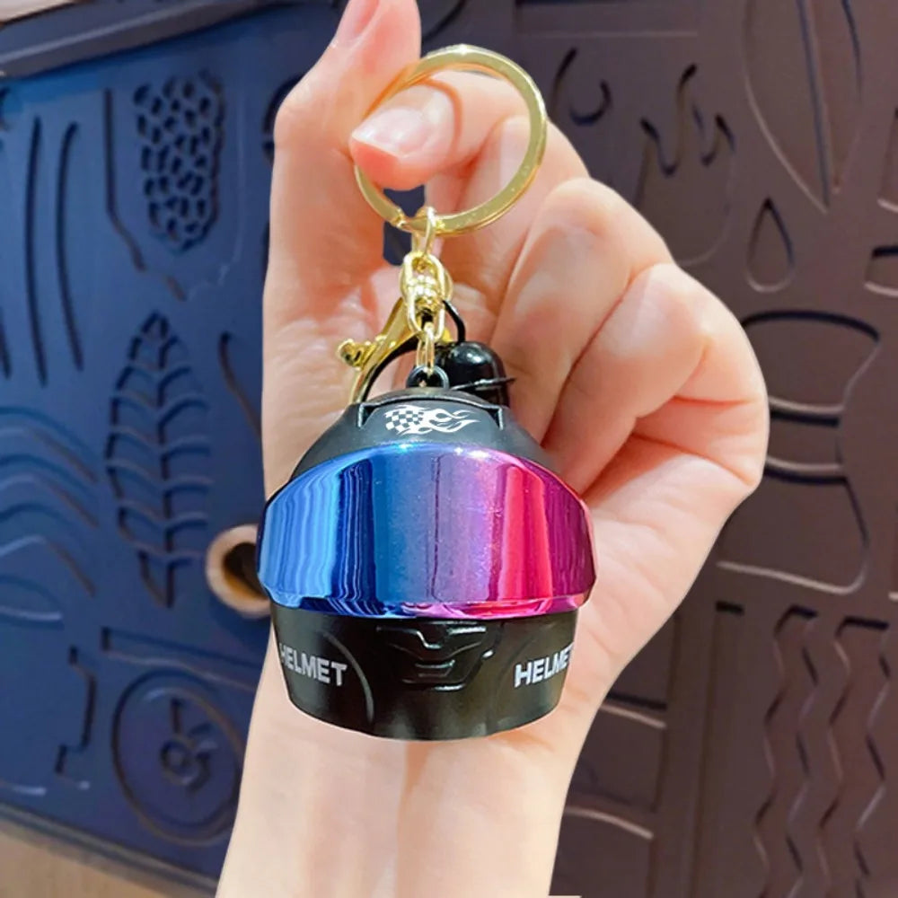 Cool Light-up Helmet Keychain