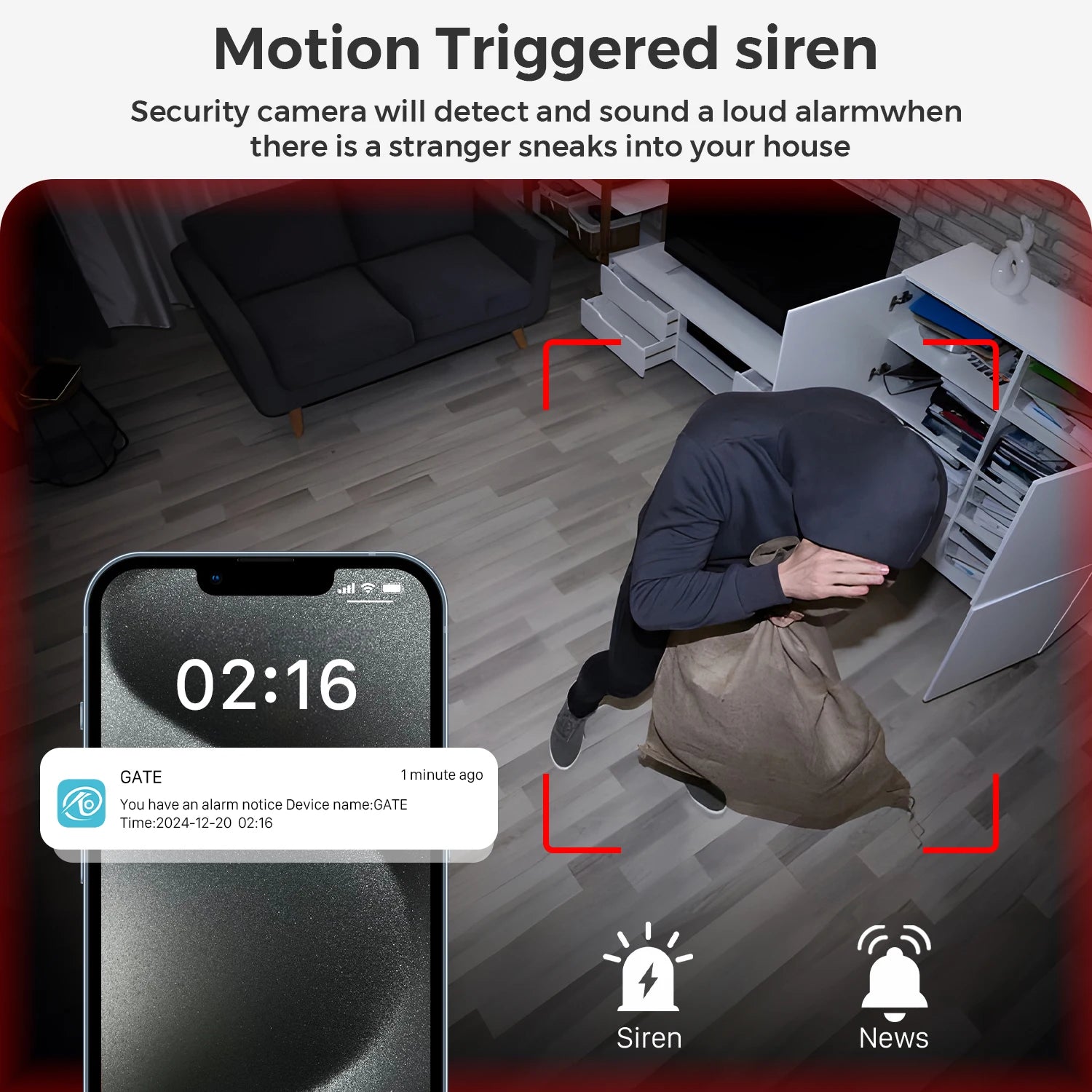 Ultra HD Wifi Surveillance Camera