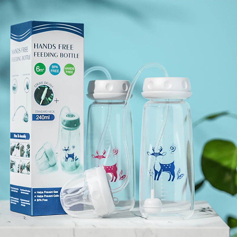 Hands Free Baby Feeding Bottle