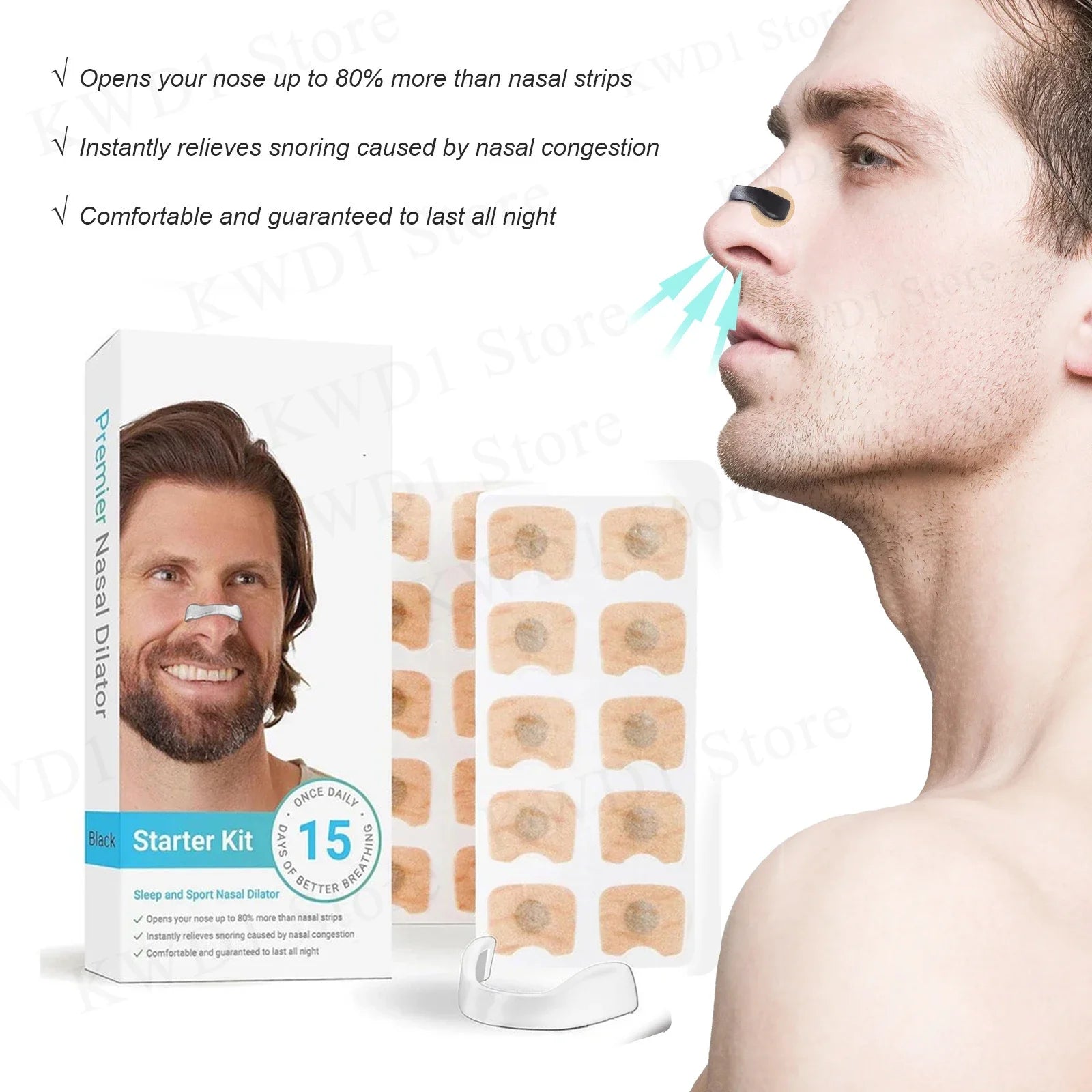 Easy Breathe Magnetic Nasal Strips