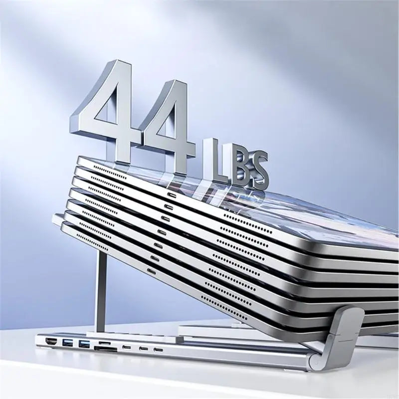 8 in 1 Laptop Stand with Docking Station