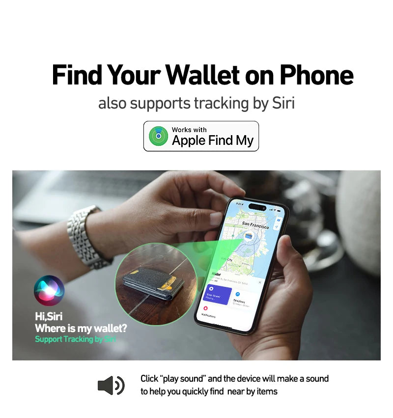 3 in 1 Magsafe Wallet With Tracker