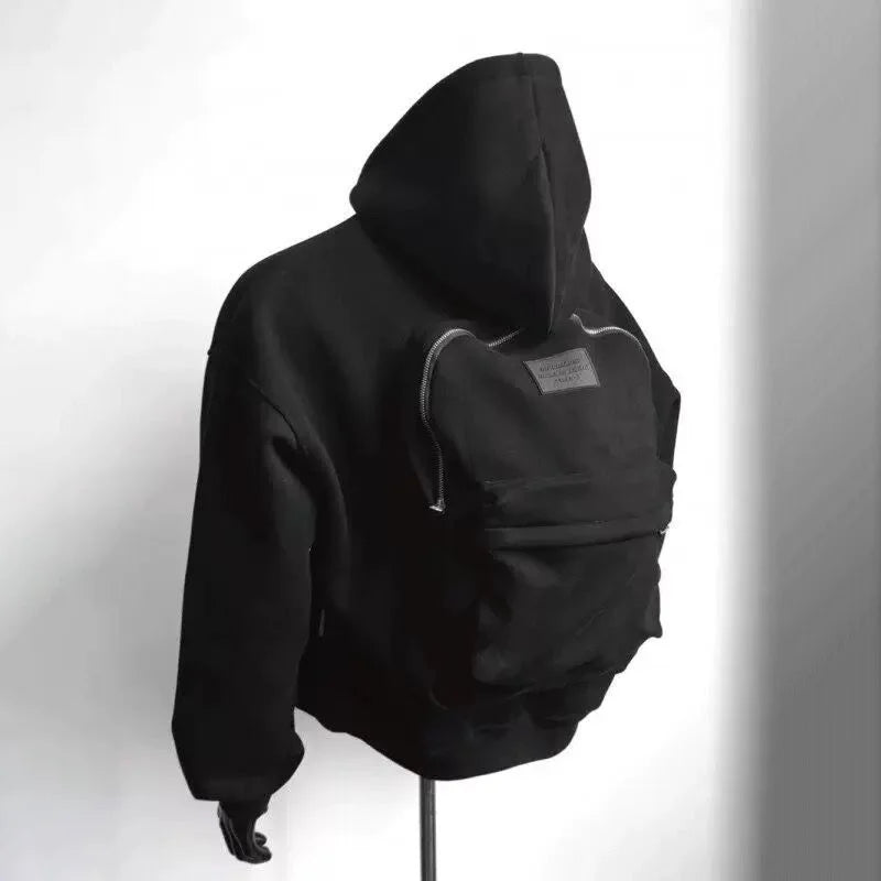 Backpack Style Hoodie