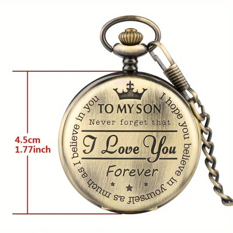 Engraved Vintage Pocket Watch