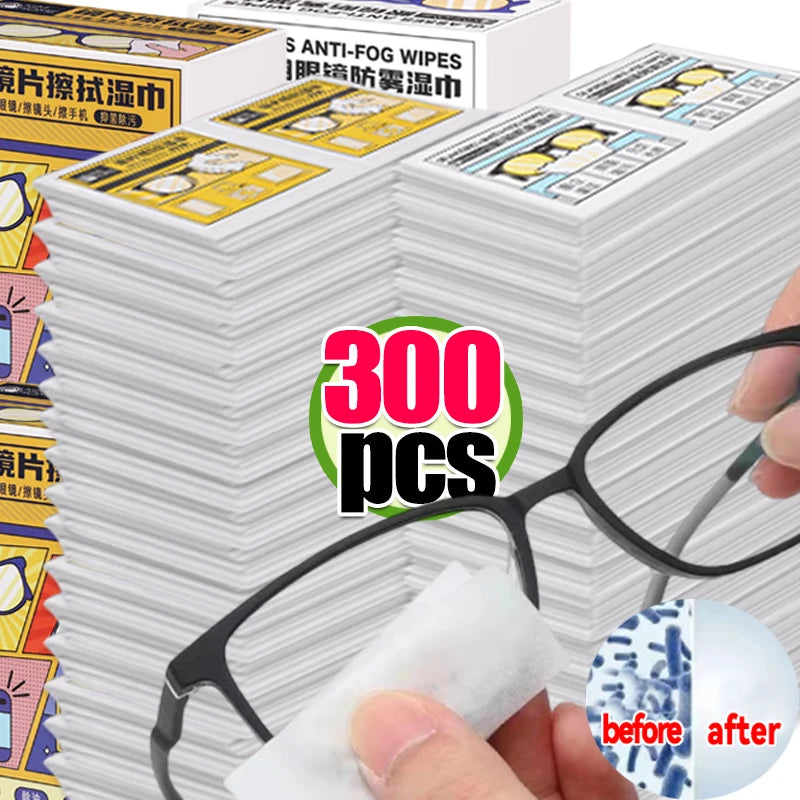 Disposable Anti-fog Glass Wipes