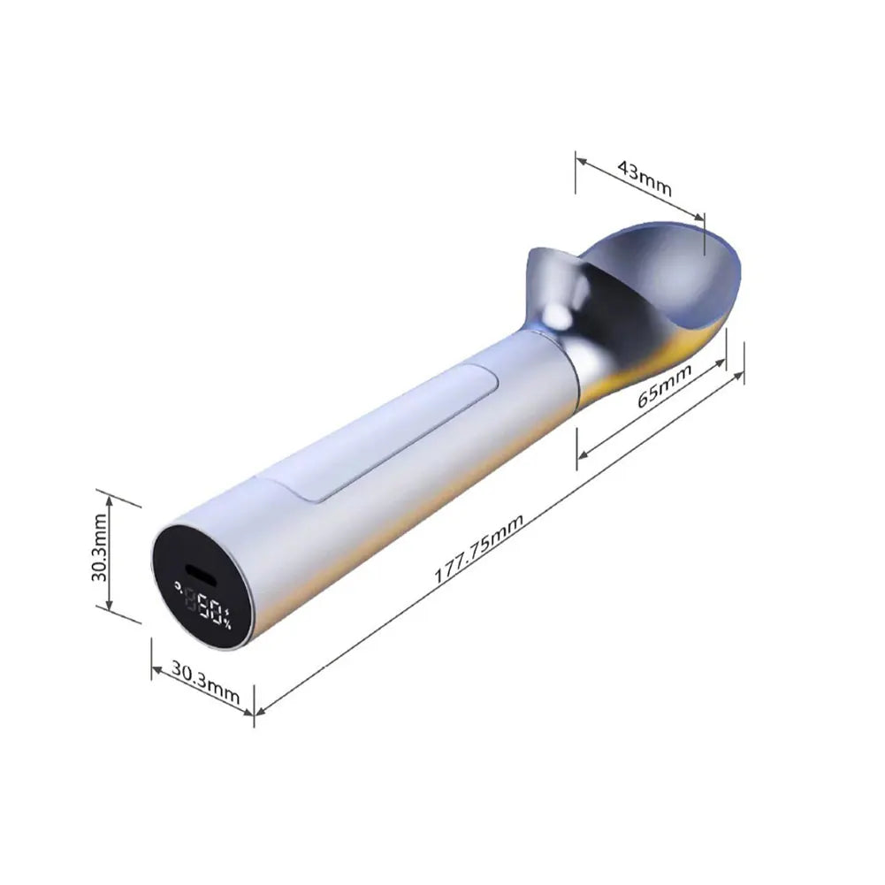 Heated Ice Cream Scooper With LED Display