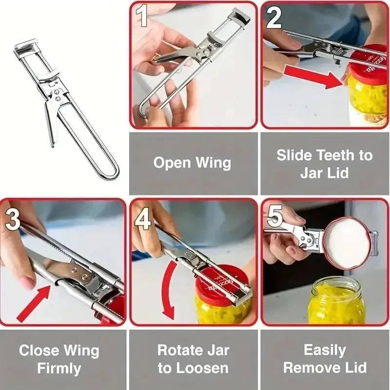 Adjustable Multi-Function Jar Opener